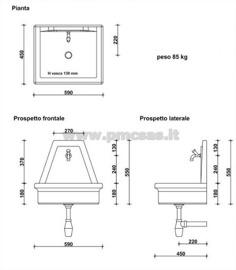 acquaio da esterno scheda tecnica 540 aq6600mar