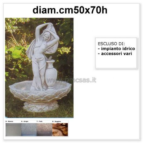 fontana da giardino in cemento