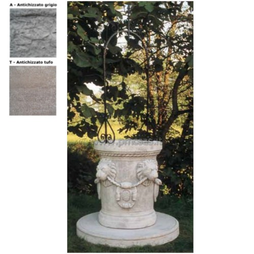 pozzi da giardino con leoni 703 a